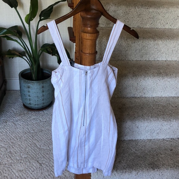 SOLD Forever 21 Coastal Linen Striped Beach Dress - Picture 7 of 10